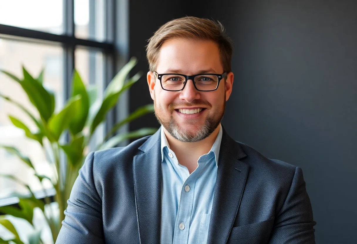 Professional headshot of the company founder